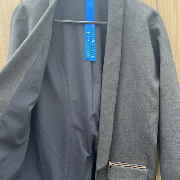 Kit & Ace Borrowed from the Boys Wool Silk Cashmere Oversized Blazer Preppy sz 2 - Picture 6 of 15